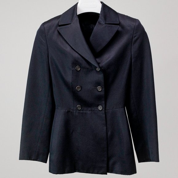 Prada Black Double-Breasted Blazer - Picture 1 of 14